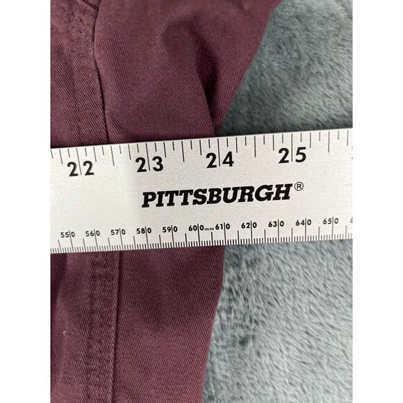 Men's Wrangler Riggs Workwear Burgundy Button Down Shirt Size XL - Excellent - Picture 8 of 10